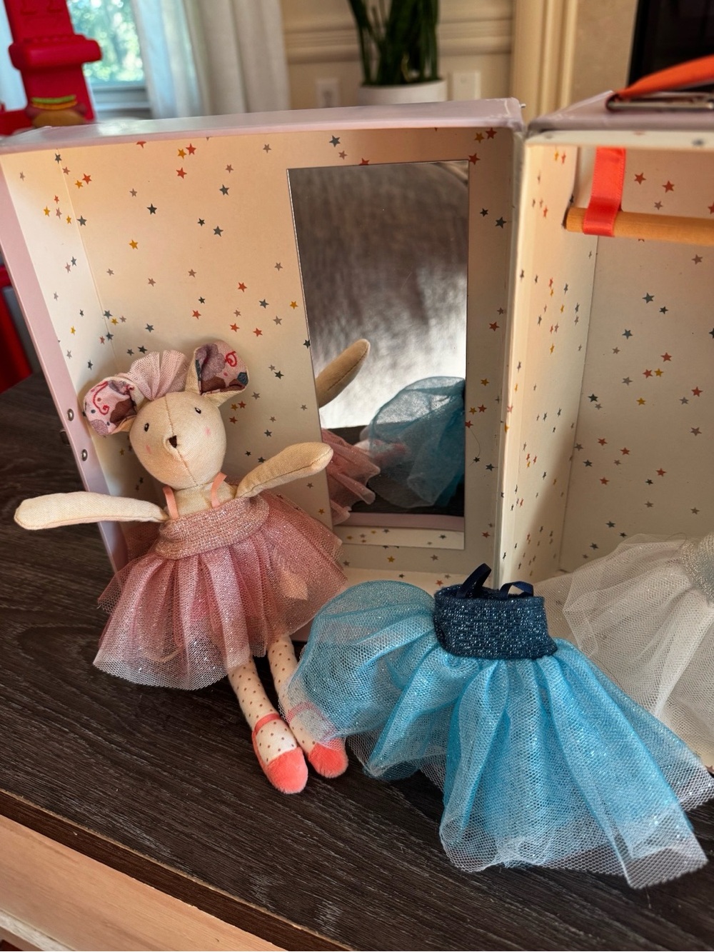Moulin Roty Ballerina Mouse Suitcase Set